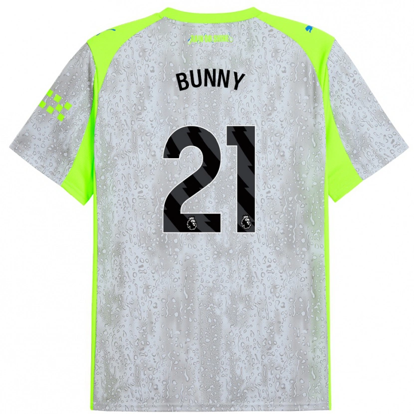 Danxen Mujer Camiseta Khadija Shaw #21 Gris Amarillo Equipación Tercera 2025/26 La Camisa México