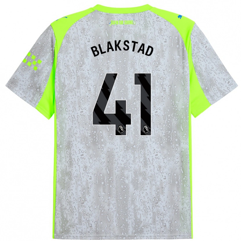 Danxen Mujer Camiseta Julie Blakstad #41 Gris Amarillo Equipación Tercera 2025/26 La Camisa México