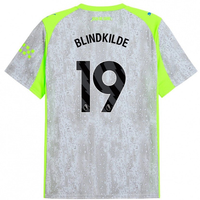 Danxen Mujer Camiseta Laura Blindkilde Brown #19 Gris Amarillo Equipación Tercera 2025/26 La Camisa México