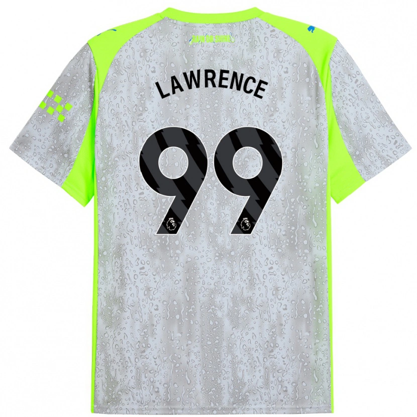 Danxen Mujer Camiseta Emilio Lawrence #99 Gris Amarillo Equipación Tercera 2025/26 La Camisa México