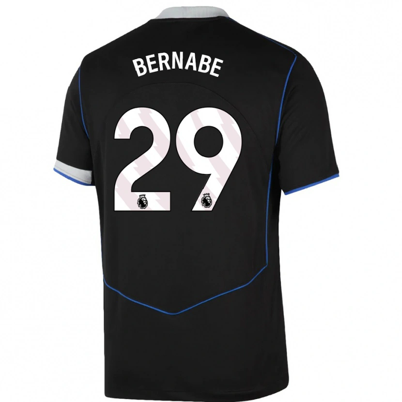 Danxen Mujer Camiseta Alejandra Bernabé #29 Negro Azul Plata Equipación Tercera 2025/26 La Camisa México