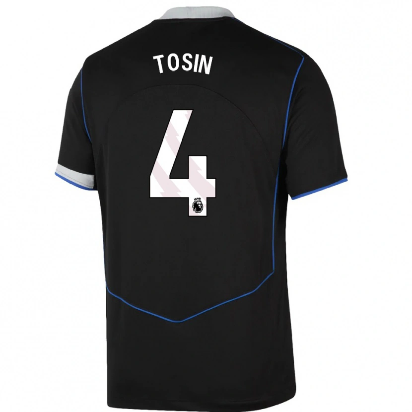 Danxen Mujer Camiseta Tosin Adarabioyo #4 Negro Azul Plata Equipación Tercera 2025/26 La Camisa México