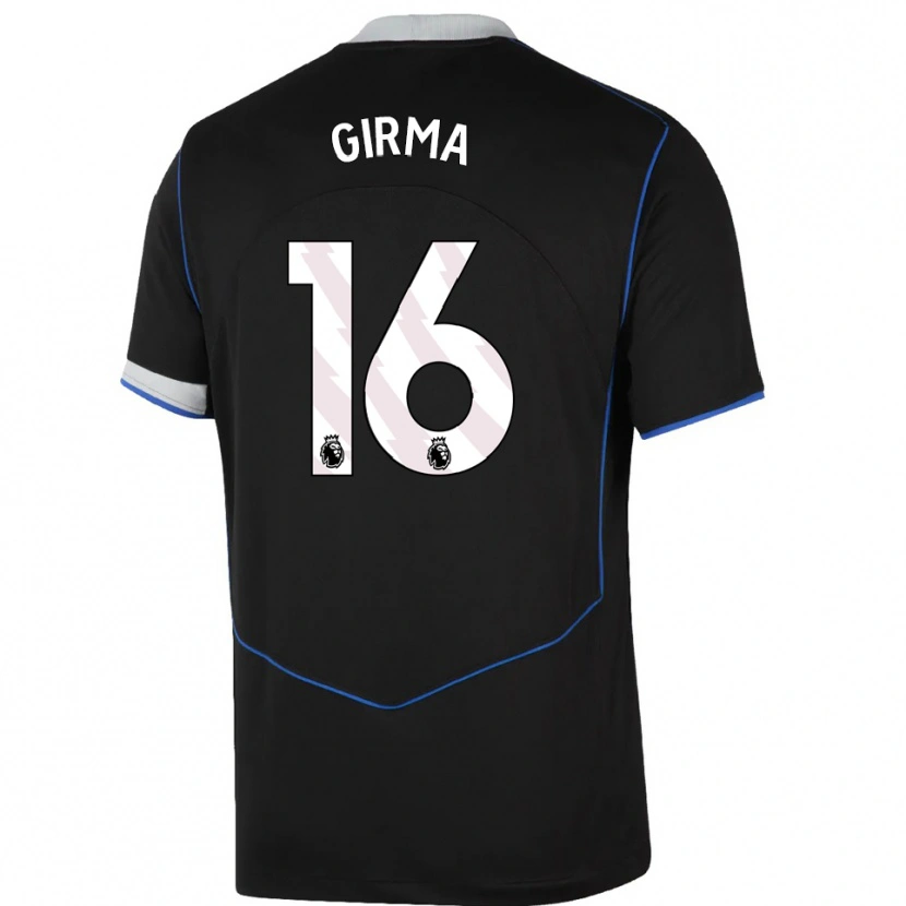 Danxen Mujer Camiseta Naomi Girma #16 Negro Azul Plata Equipación Tercera 2025/26 La Camisa México