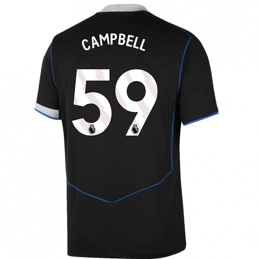 Danxen Mujer Camiseta Harrison Murray-Campbell #59 Negro Azul Plata Equipación Tercera 2025/26 La Camisa México