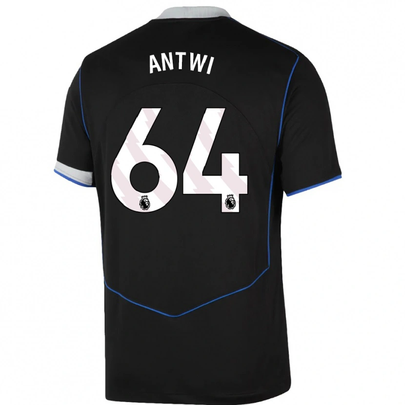 Danxen Mujer Camiseta Genesis Antwi #64 Negro Azul Plata Equipación Tercera 2025/26 La Camisa México