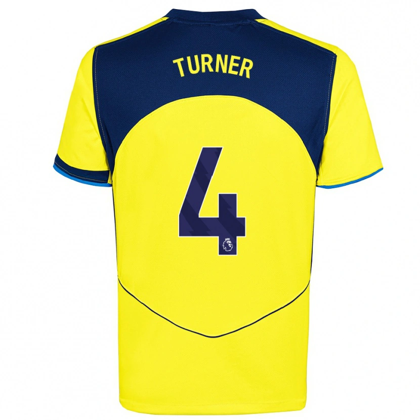 Danxen Mujer Camiseta Amy Turner #4 Amarillo Marino Equipación Tercera 2025/26 La Camisa México