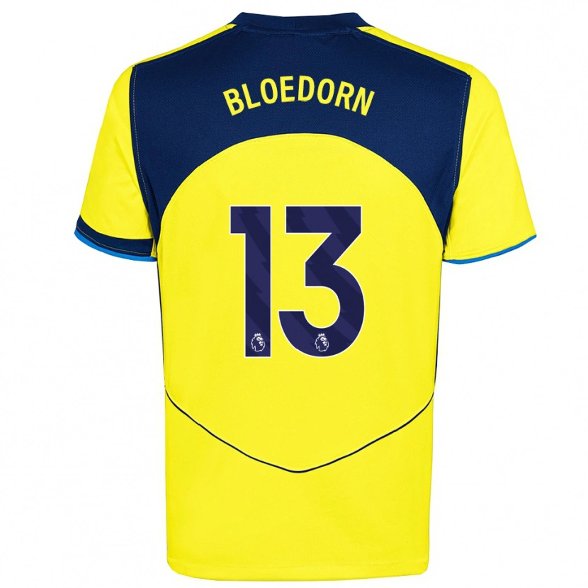 Danxen Mujer Camiseta Carey Bloedorn #13 Amarillo Marino Equipación Tercera 2025/26 La Camisa México