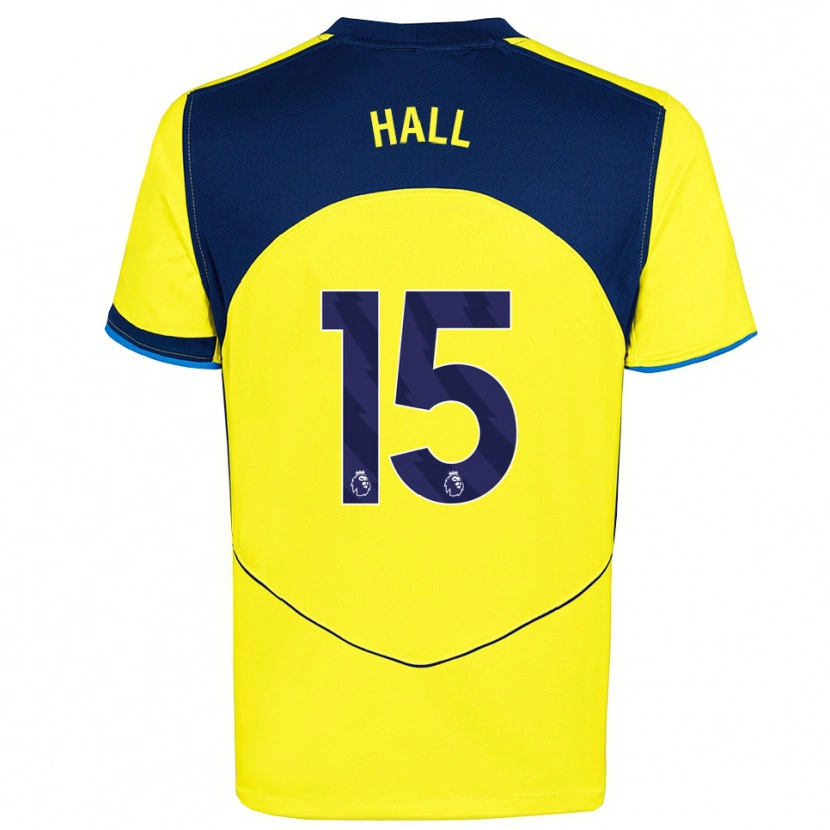 Danxen Mujer Camiseta Tye Hall #15 Amarillo Marino Equipación Tercera 2025/26 La Camisa México