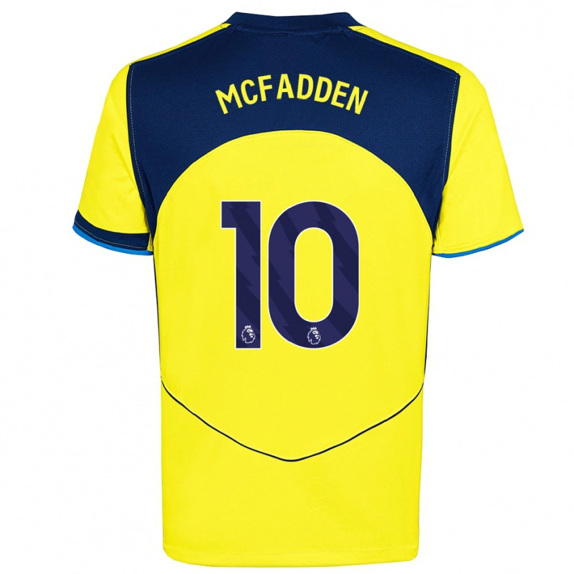 Danxen Mujer Camiseta Max Mcfadden #10 Amarillo Marino Equipación Tercera 2025/26 La Camisa México