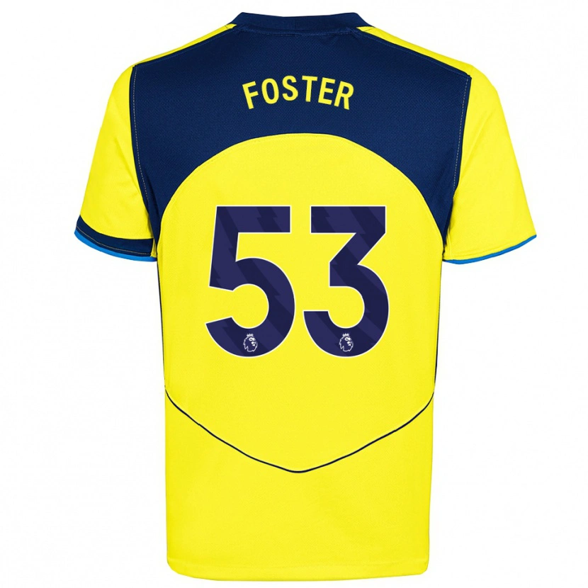 Danxen Mujer Camiseta Brooklyn Lyons Foster #53 Amarillo Marino Equipación Tercera 2025/26 La Camisa México