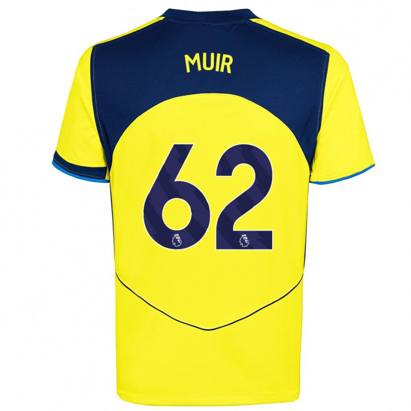 Danxen Mujer Camiseta Marqes Muir #62 Amarillo Marino Equipación Tercera 2025/26 La Camisa México