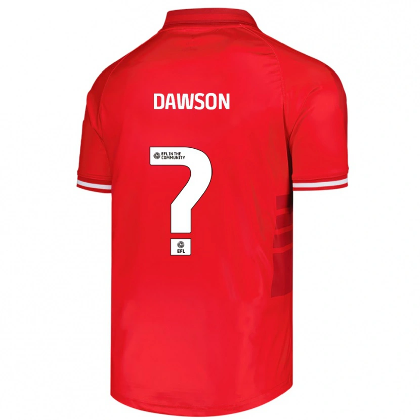 Danxen Niño Camiseta Amy Dawson #0 Rojo Blanco 1ª Equipación 2025/26 La Camisa México