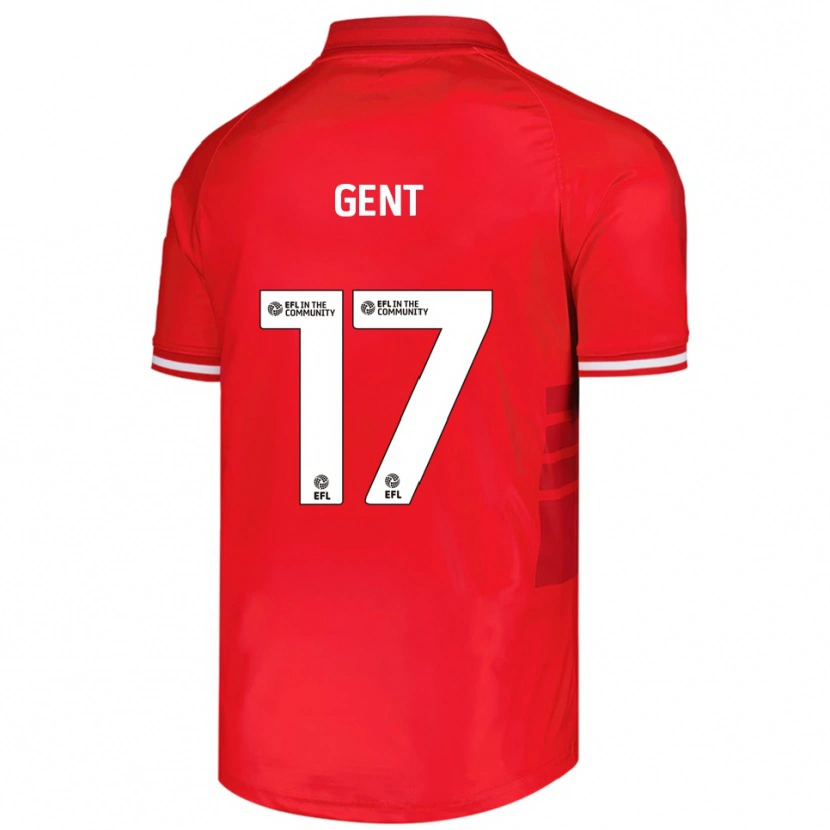 Danxen Niño Camiseta Georgie Gent #17 Rojo Blanco 1ª Equipación 2025/26 La Camisa México