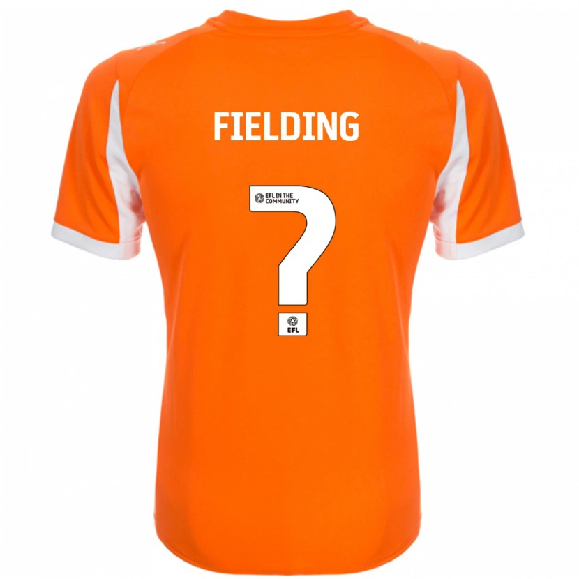 Danxen Niño Camiseta Leah Fielding #0 Naranja Blanco 1ª Equipación 2025/26 La Camisa México