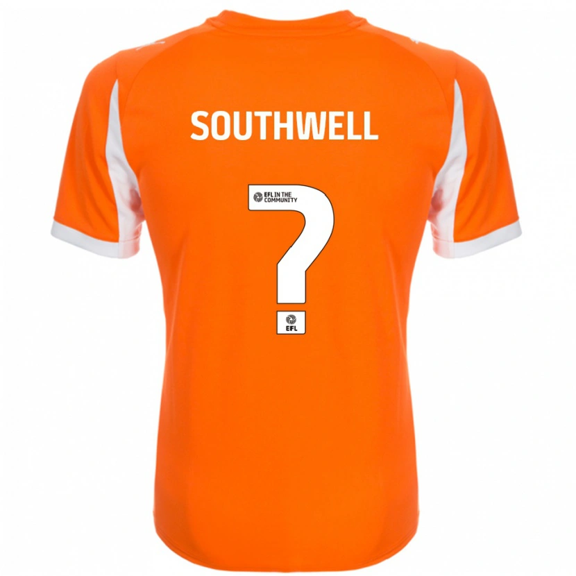 Danxen Niño Camiseta Olivia Southwell #0 Naranja Blanco 1ª Equipación 2025/26 La Camisa México