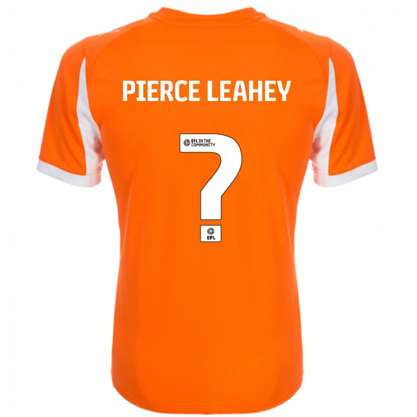 Danxen Niño Camiseta Faye Pierce-Leahey #0 Naranja Blanco 1ª Equipación 2025/26 La Camisa México