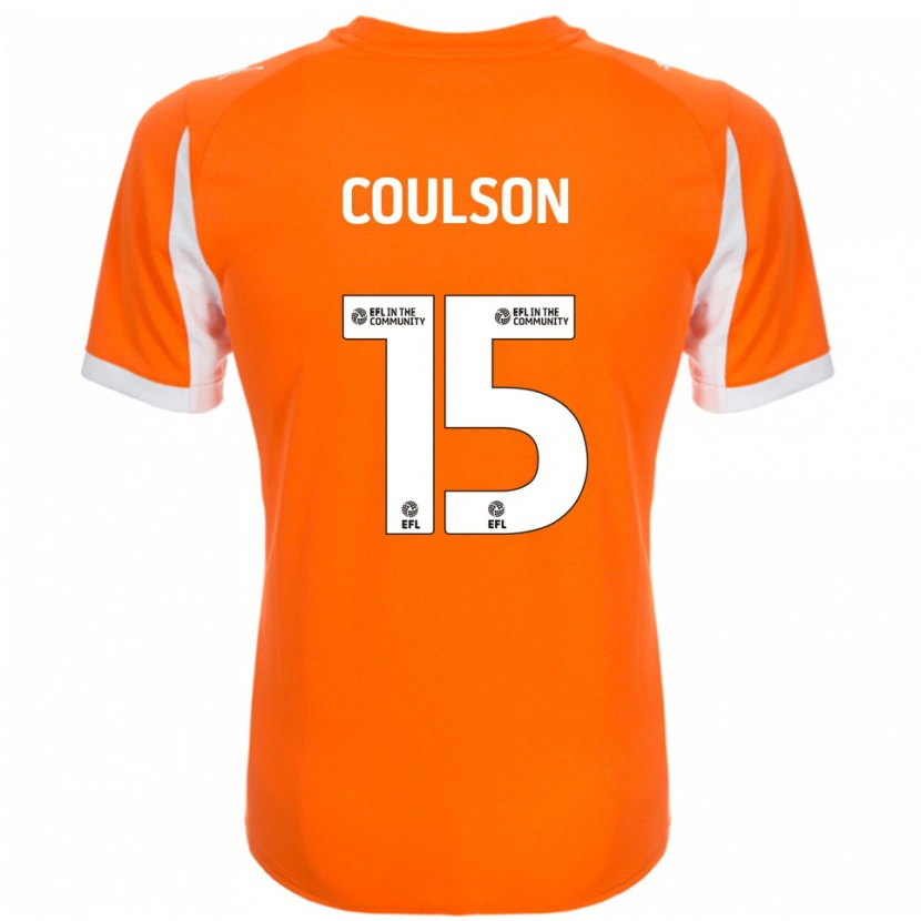 Danxen Niño Camiseta Hayden Coulson #15 Naranja Blanco 1ª Equipación 2025/26 La Camisa México