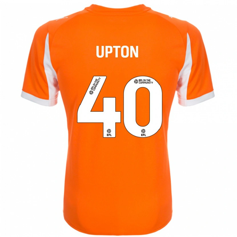 Danxen Niño Camiseta Theo Upton #40 Naranja Blanco 1ª Equipación 2025/26 La Camisa México