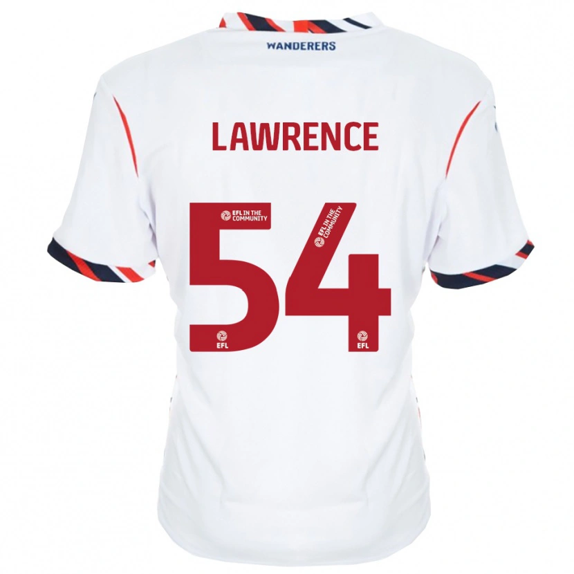 Danxen Niño Camiseta Daeshon Lawrence #54 Blanco Rojo 1ª Equipación 2025/26 La Camisa México