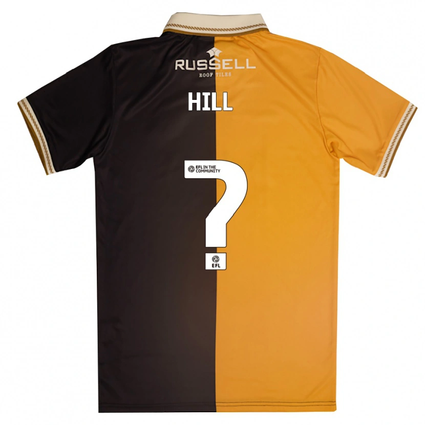 Danxen Niño Camiseta Tommy Hill #0 Amarillo Negro 1ª Equipación 2025/26 La Camisa México