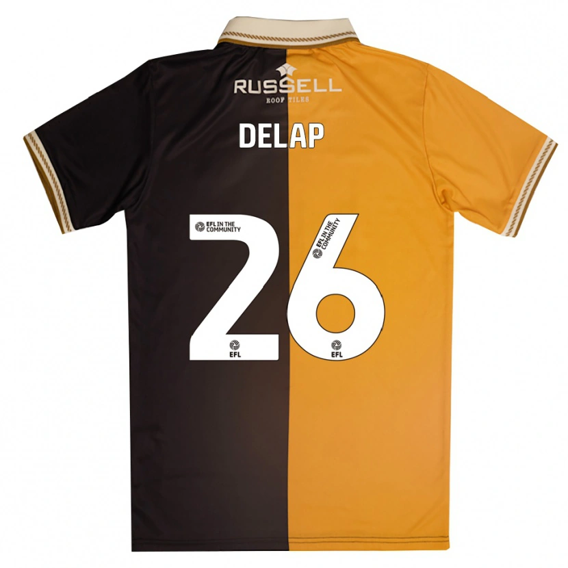 Danxen Niño Camiseta Finn Delap #26 Amarillo Negro 1ª Equipación 2025/26 La Camisa México