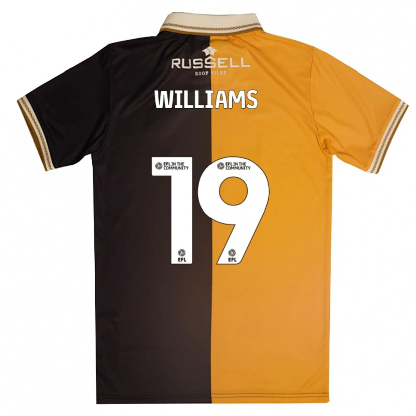 Danxen Niño Camiseta Dylan Williams #19 Amarillo Negro 1ª Equipación 2025/26 La Camisa México