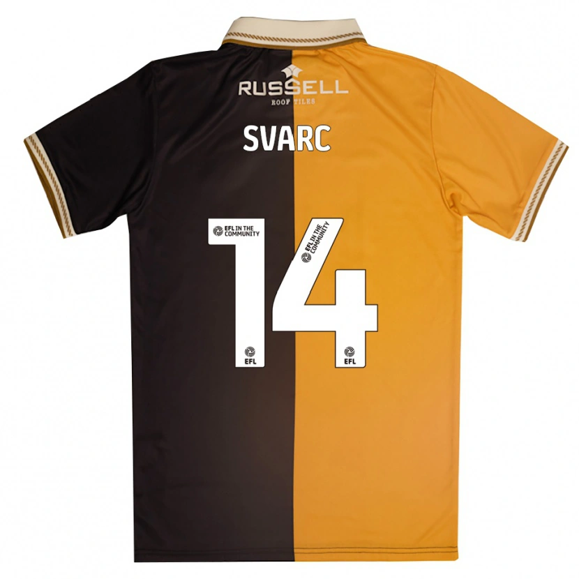 Danxen Niño Camiseta Kia Svarc #14 Amarillo Negro 1ª Equipación 2025/26 La Camisa México