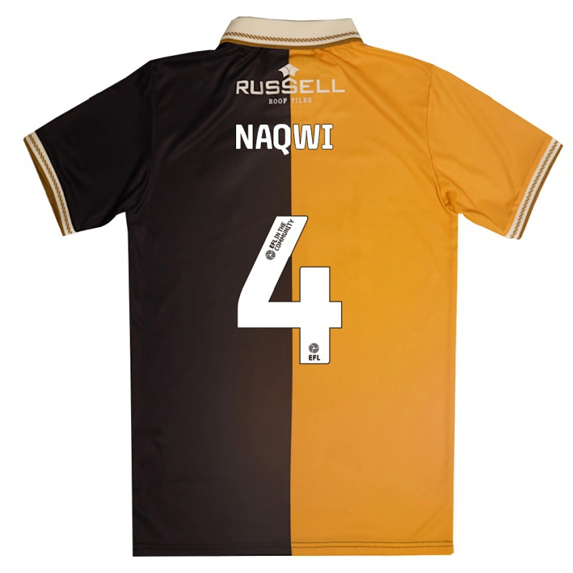 Danxen Niño Camiseta Beth Naqwi #4 Amarillo Negro 1ª Equipación 2025/26 La Camisa México