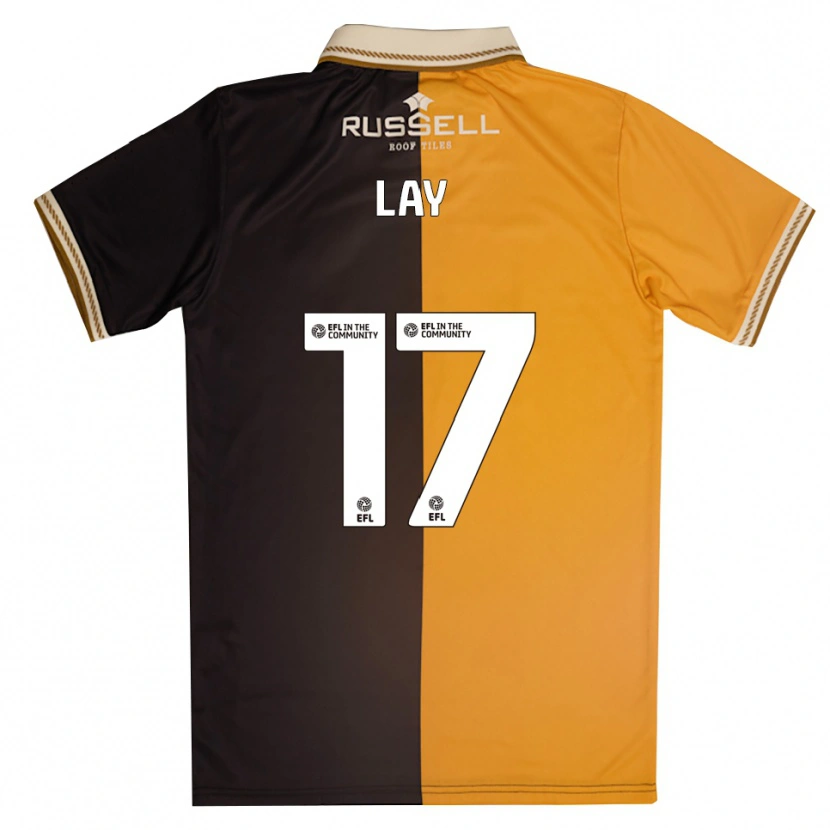Danxen Niño Camiseta Matty Lay #17 Amarillo Negro 1ª Equipación 2025/26 La Camisa México