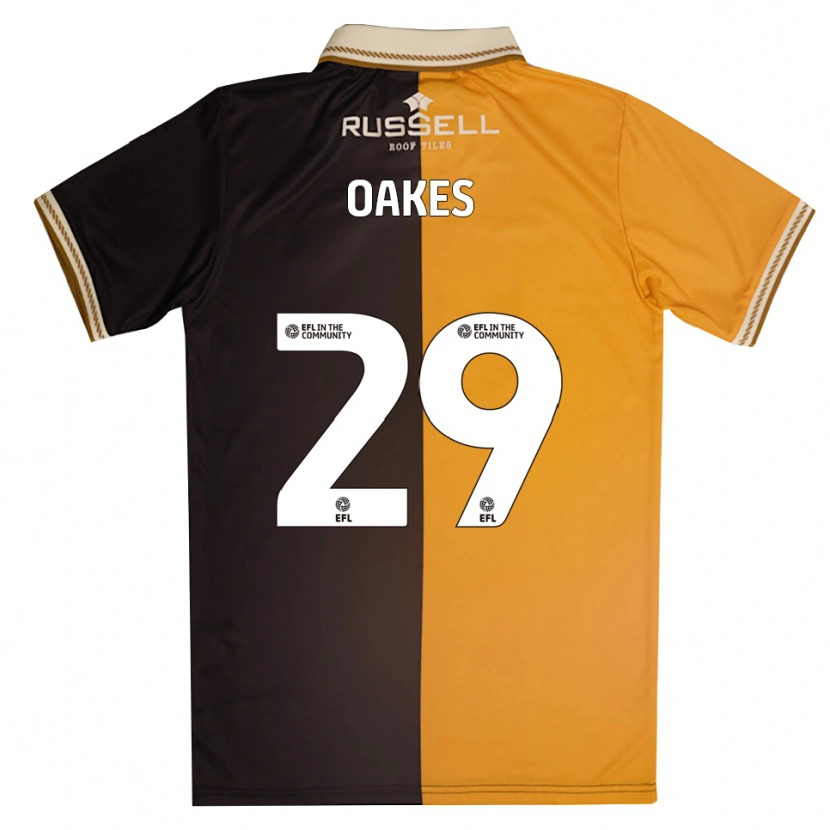 Danxen Niño Camiseta Toby Oakes #29 Amarillo Negro 1ª Equipación 2025/26 La Camisa México