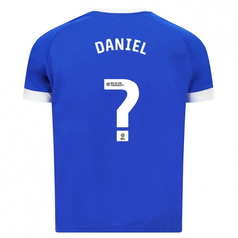 Danxen Niño Camiseta Hugo Daniel #0 Azul Blanco 1ª Equipación 2025/26 La Camisa México