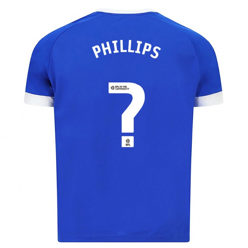 Danxen Niño Camiseta Louis Phillips #0 Azul Blanco 1ª Equipación 2025/26 La Camisa México