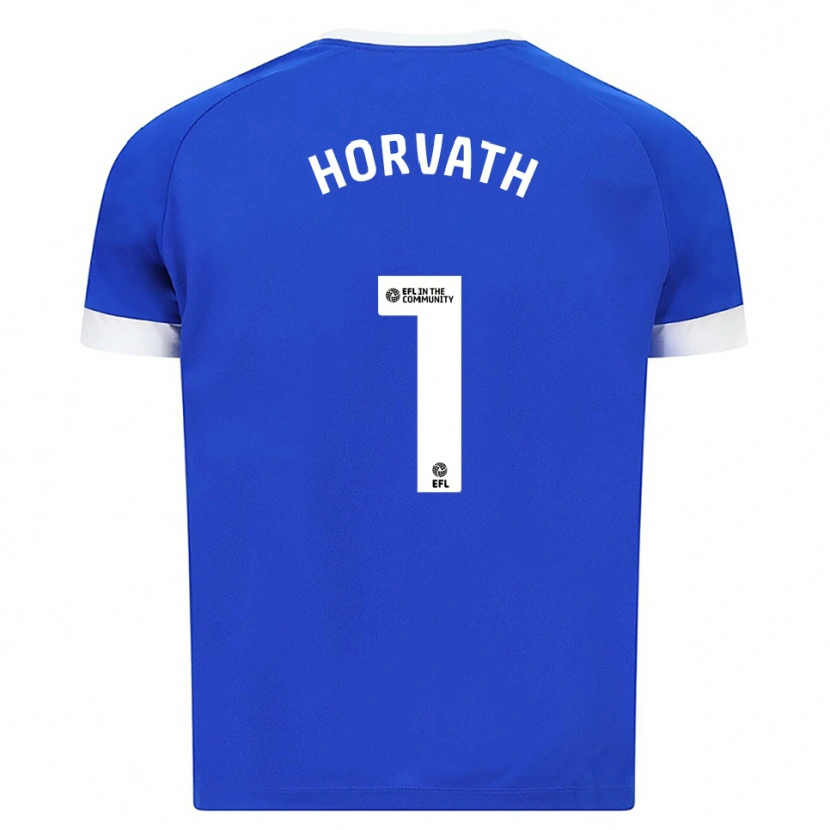 Danxen Niño Camiseta Ethan Horvath #1 Azul Blanco 1ª Equipación 2025/26 La Camisa México