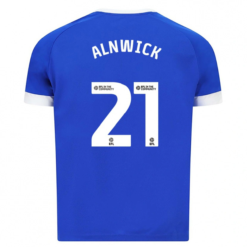 Danxen Niño Camiseta Jak Alnwick #21 Azul Blanco 1ª Equipación 2025/26 La Camisa México