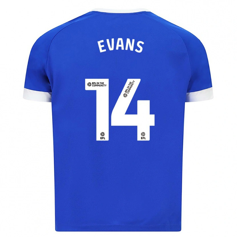 Danxen Niño Camiseta Shannon Evans #14 Azul Blanco 1ª Equipación 2025/26 La Camisa México