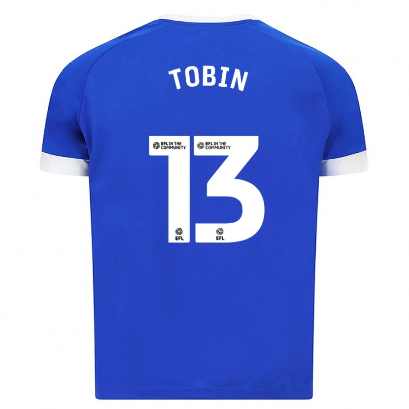 Danxen Niño Camiseta Tiger Tobin #13 Azul Blanco 1ª Equipación 2025/26 La Camisa México