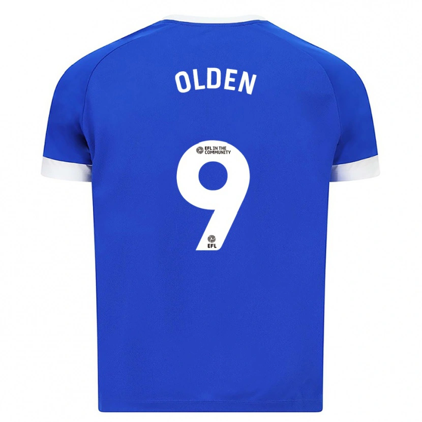 Danxen Niño Camiseta Mackenzie Olden #9 Azul Blanco 1ª Equipación 2025/26 La Camisa México