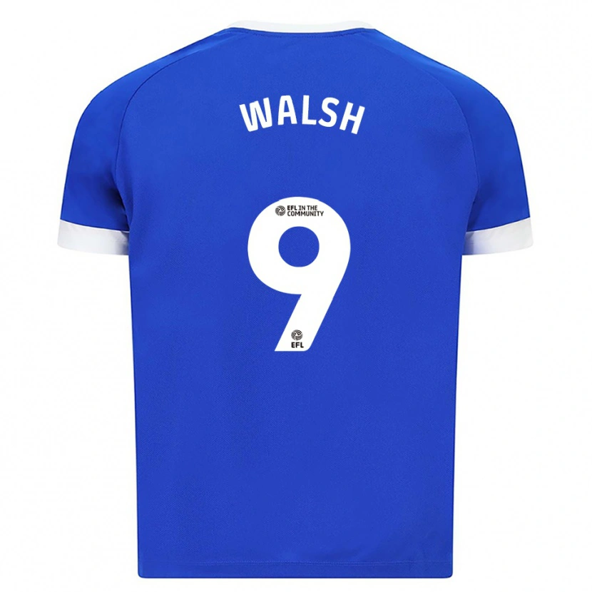 Danxen Niño Camiseta Catherine Walsh #9 Azul Blanco 1ª Equipación 2025/26 La Camisa México