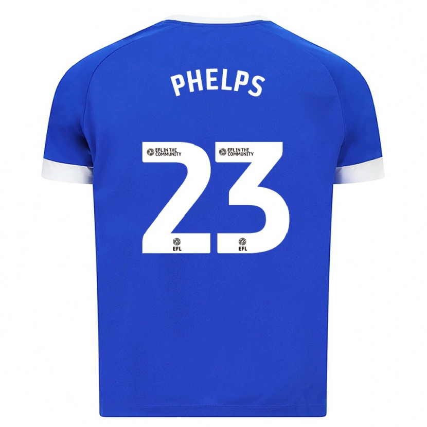 Danxen Niño Camiseta Anna Phelps #23 Azul Blanco 1ª Equipación 2025/26 La Camisa México
