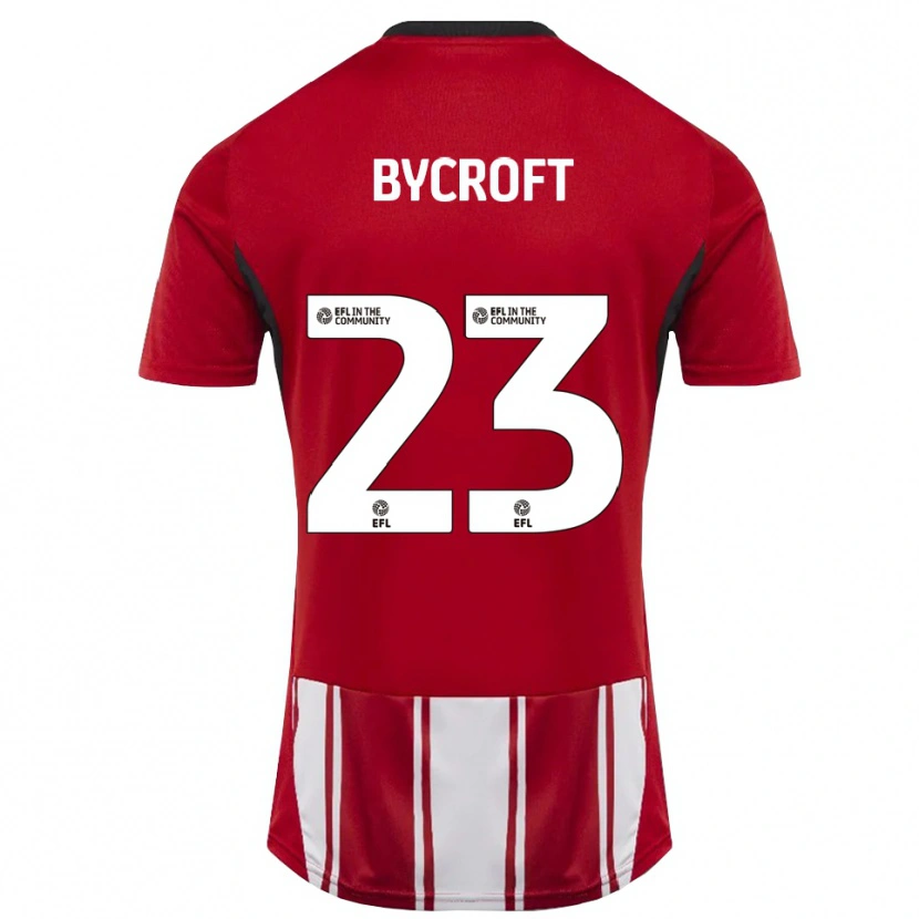 Danxen Niño Camiseta Jack Bycroft #23 Rojo Blanco Negro 1ª Equipación 2025/26 La Camisa México
