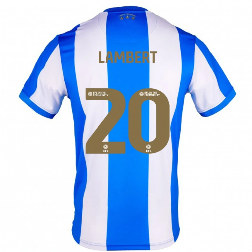 Danxen Niño Camiseta Ellie Lambert #20 Azul Blanco 1ª Equipación 2025/26 La Camisa México
