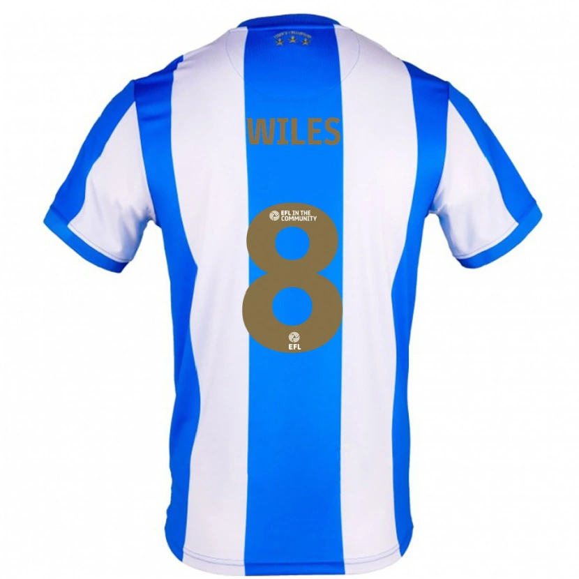 Danxen Niño Camiseta Ben Wiles #8 Azul Blanco 1ª Equipación 2025/26 La Camisa México