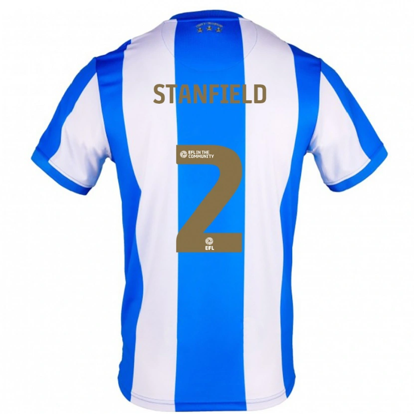 Danxen Niño Camiseta Beth Stanfield #2 Azul Blanco 1ª Equipación 2025/26 La Camisa México