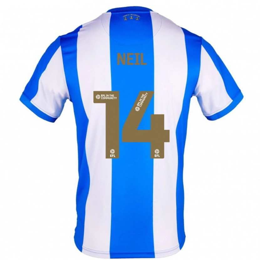 Danxen Niño Camiseta Marlie Neil #14 Azul Blanco 1ª Equipación 2025/26 La Camisa México