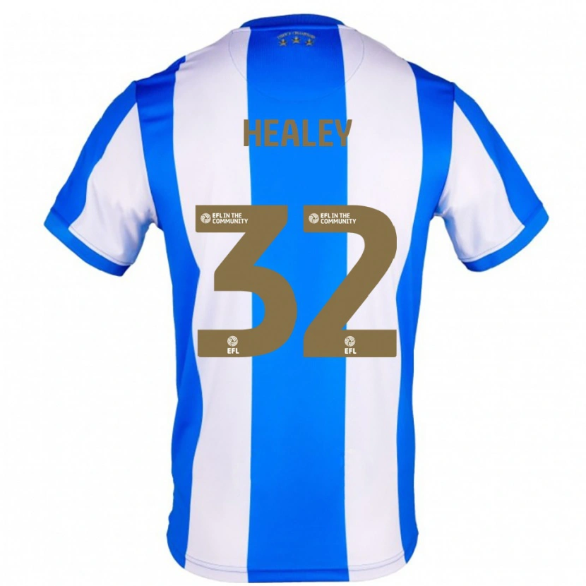 Danxen Niño Camiseta Rhys Healey #32 Azul Blanco 1ª Equipación 2025/26 La Camisa México