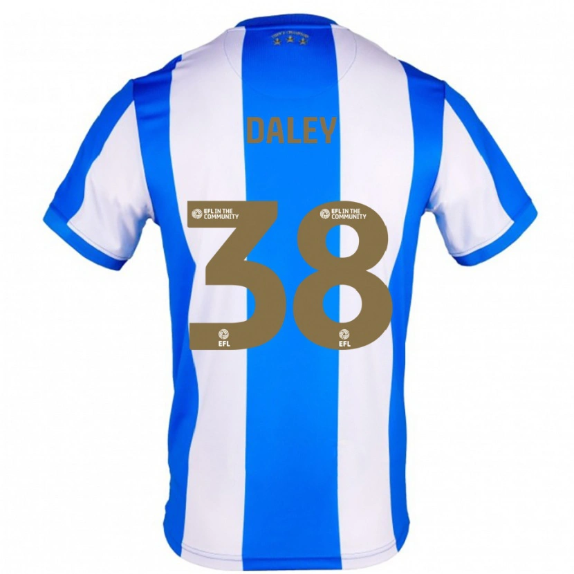 Danxen Niño Camiseta Luke Daley #38 Azul Blanco 1ª Equipación 2025/26 La Camisa México