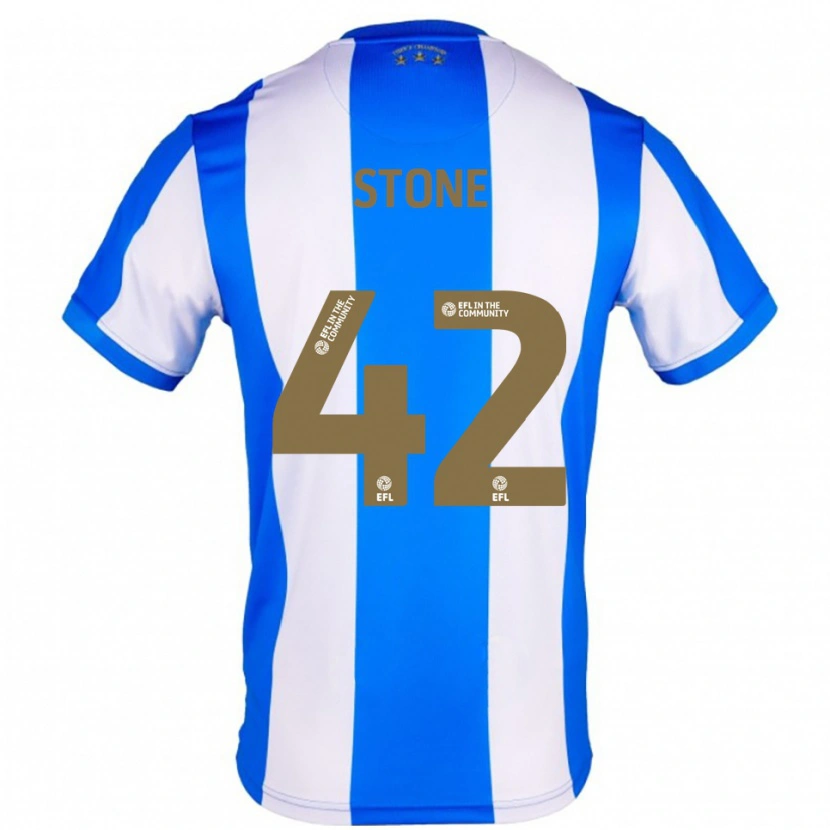 Danxen Niño Camiseta Michael Stone #42 Azul Blanco 1ª Equipación 2025/26 La Camisa México