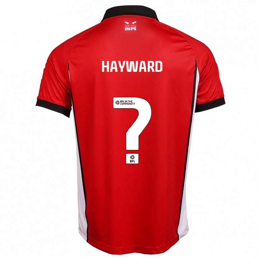 Danxen Niño Camiseta Izzy Hayward #0 Rojo Blanco 1ª Equipación 2025/26 La Camisa México