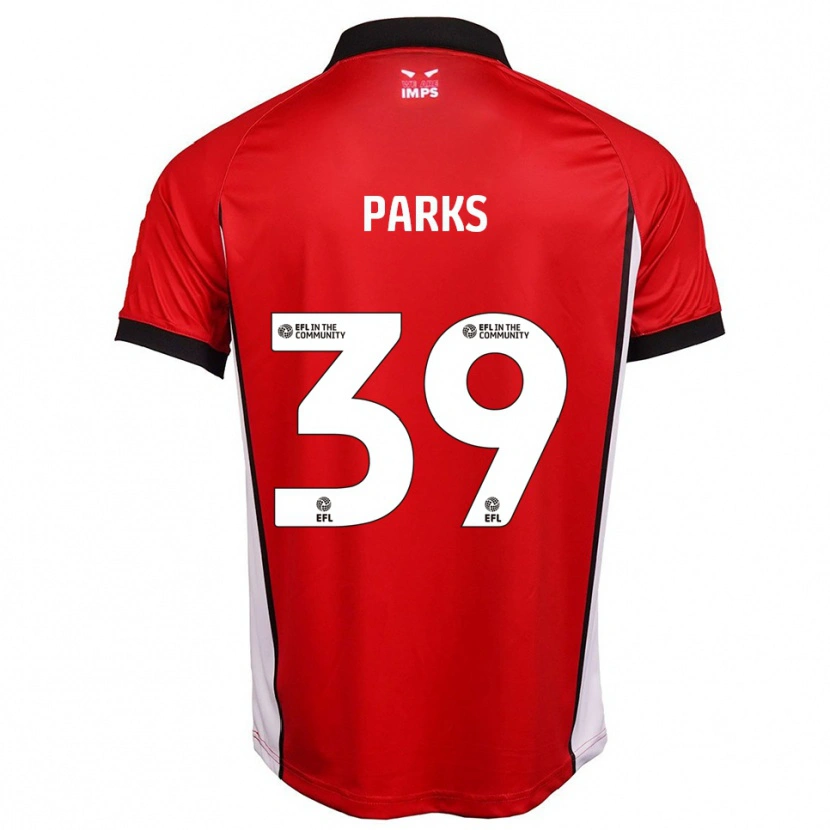 Danxen Niño Camiseta Charlie Parks #39 Rojo Blanco 1ª Equipación 2025/26 La Camisa México