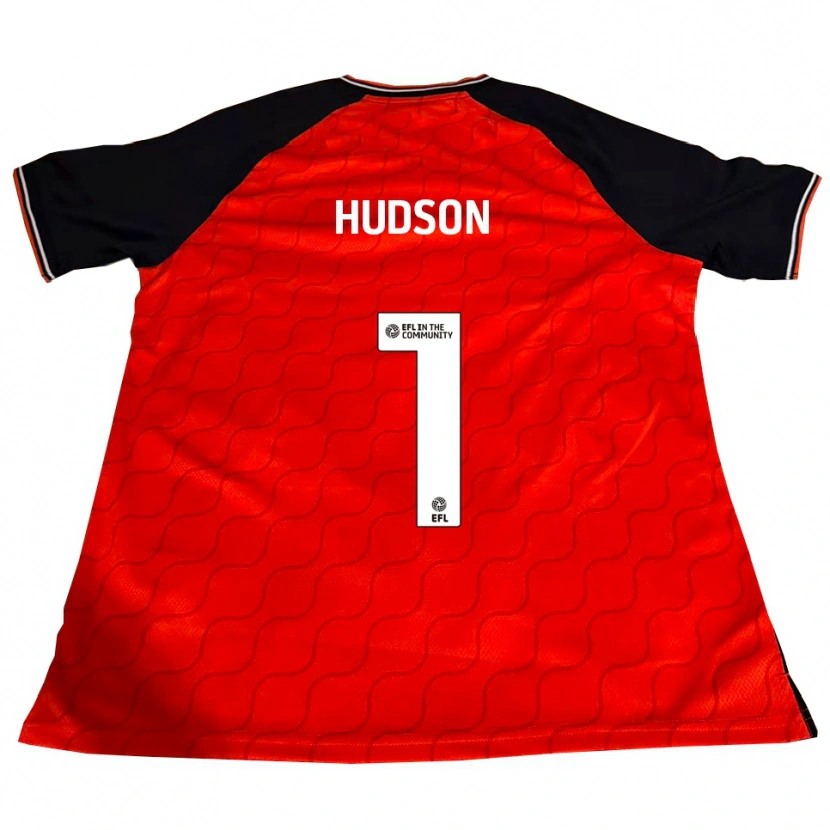 Danxen Niño Camiseta Sarah Hudson #1 Naranja Negro Blanco 1ª Equipación 2025/26 La Camisa México